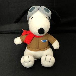 Peanuts Gang SNOOPY Metlife Pilot Plush 6"